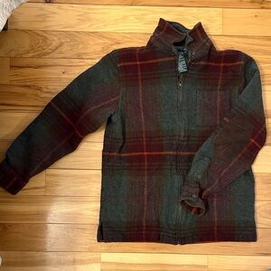 Ralph Lauren Lambswool Zip-Up Utility Jacket (medium)